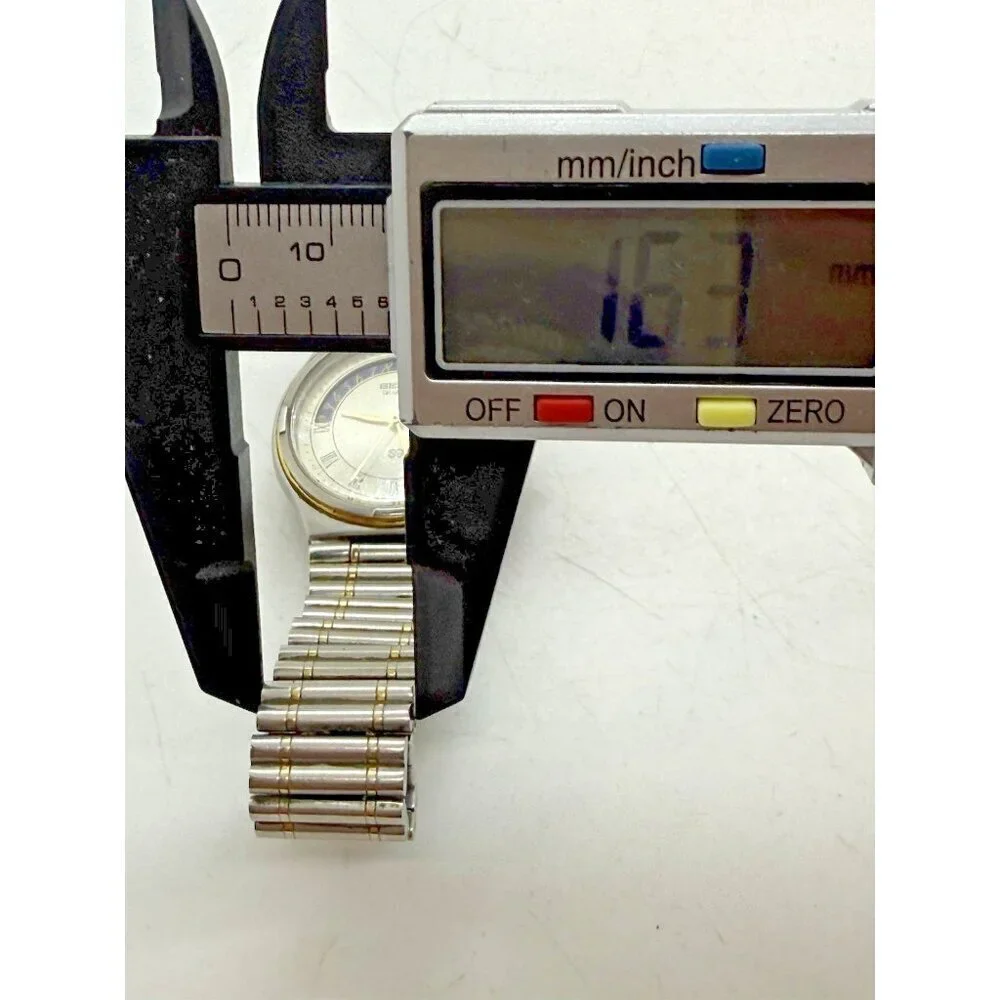 Vtg Seiko Quartz SQ Men's Watch 5H22-6A19 Caliber Date Dial Two Tone Bracelet